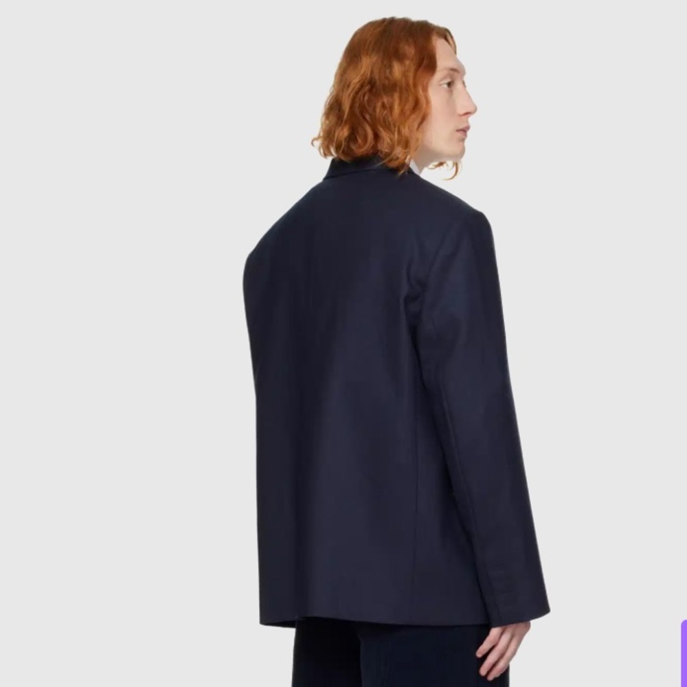 We11done SZ SM NAVY Oversized Blazer - Picture 3 of 12